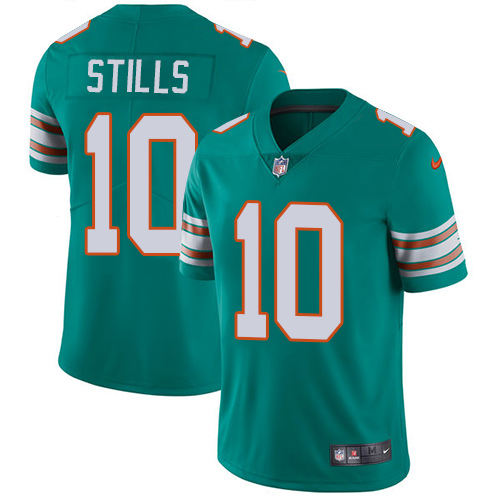 Nike Dolphins #10 Kenny Stills Aqua Green Alternate Men's Stitched NFL Vapor Untouchable Limited Jersey - Click Image to Close